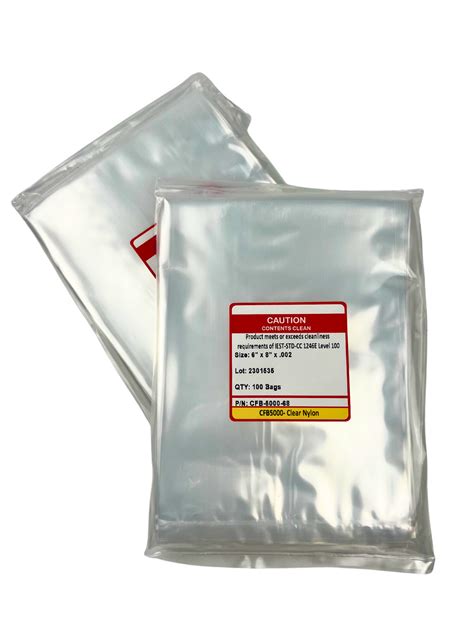 cleanroom nylon bags.